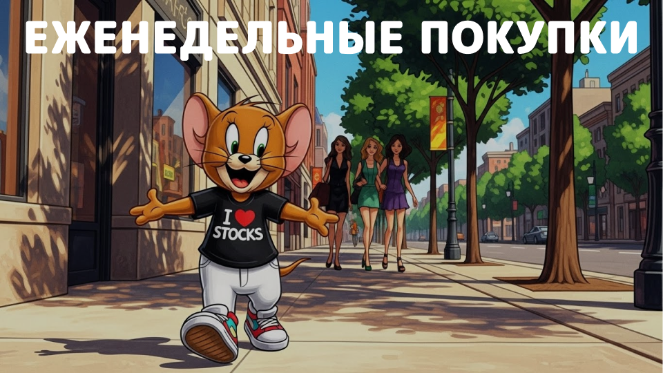 🚀 Очередная покупка акций. Создаю активный доход. Еженедельное инвестирование № 221