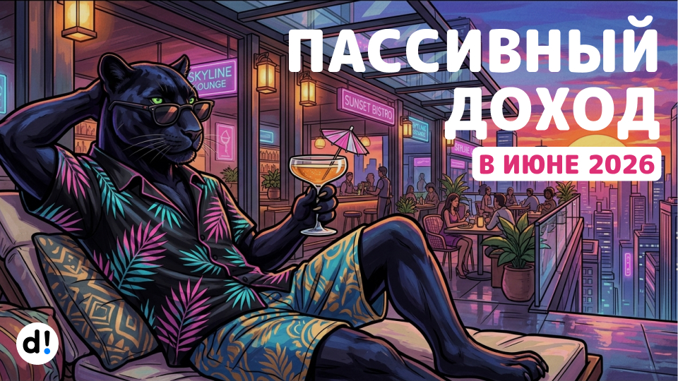 🚀 ₽45 567 на пассивном доходе за полгода: сколько получил в июне и какие планы на 2026 год?