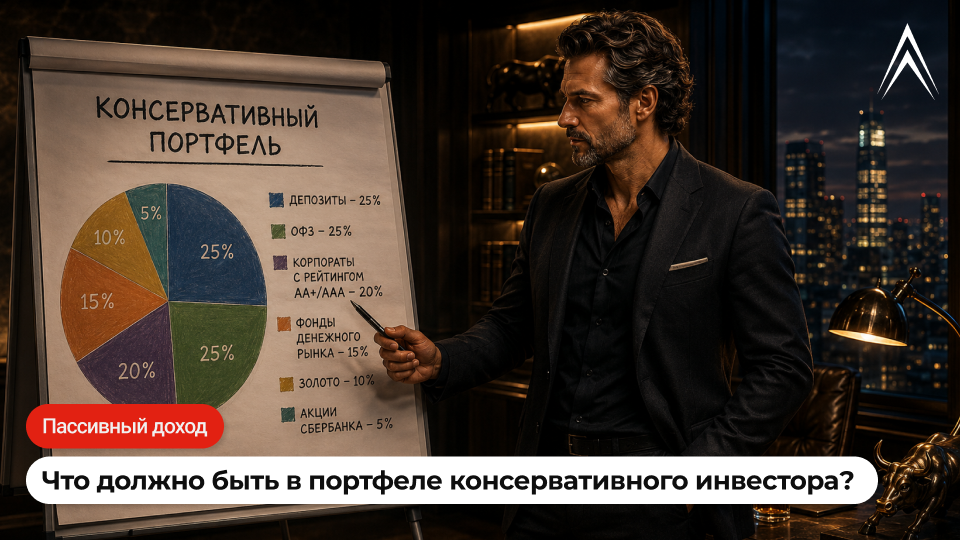 Что должно быть в портфеле консервативного инвестора? Надежный портфель под пассивный доход