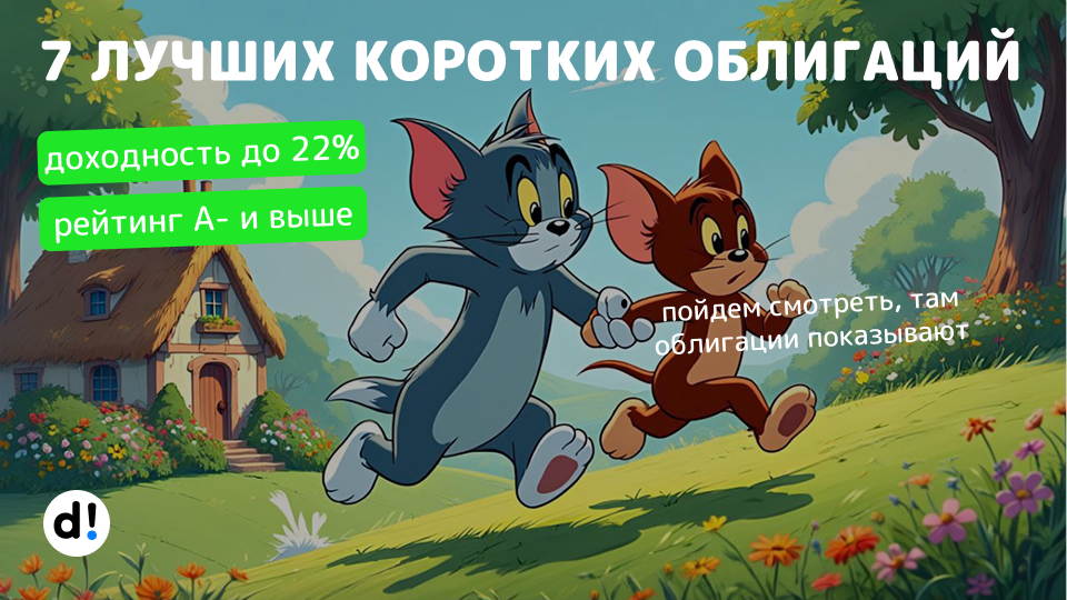 🔥7 коротких облигаций с доходностью до 22% годовых. Высокий рейтинг от А- и выше