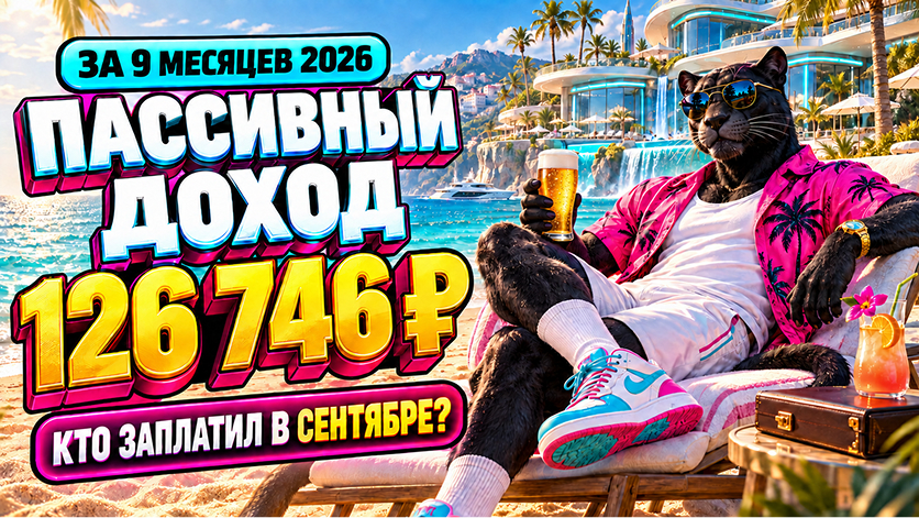 🚀 Пассивный доход в 2026 году 126 тысяч. Считаем, кто и сколько заплатил в сентябре?