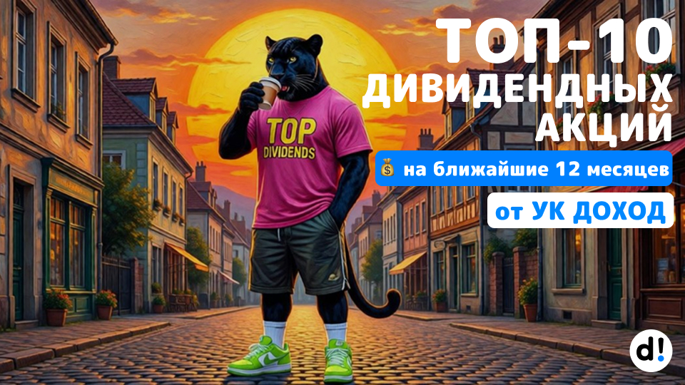 🔥 ТОП-10 лучших дивидендных акций с доходностью от 12% до 17,5% на ближайшие 12 месяцев от УК Доход