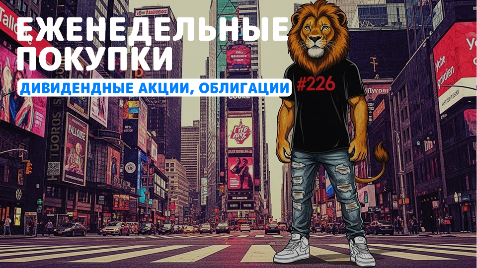 🚀 Что я купил на неделе? Еженедельные инвестиции в дивидендные акции. Выпуск #226