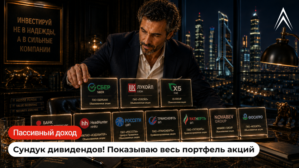 Портфель из ЛУЧШИХ дивидендных акций под пассивный доход. Август