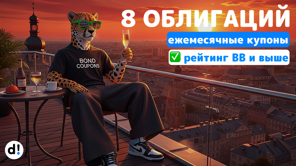 🚀 8 высокодоходных облигаций с ежемесячными купонами от 18% до 28% на один год и более