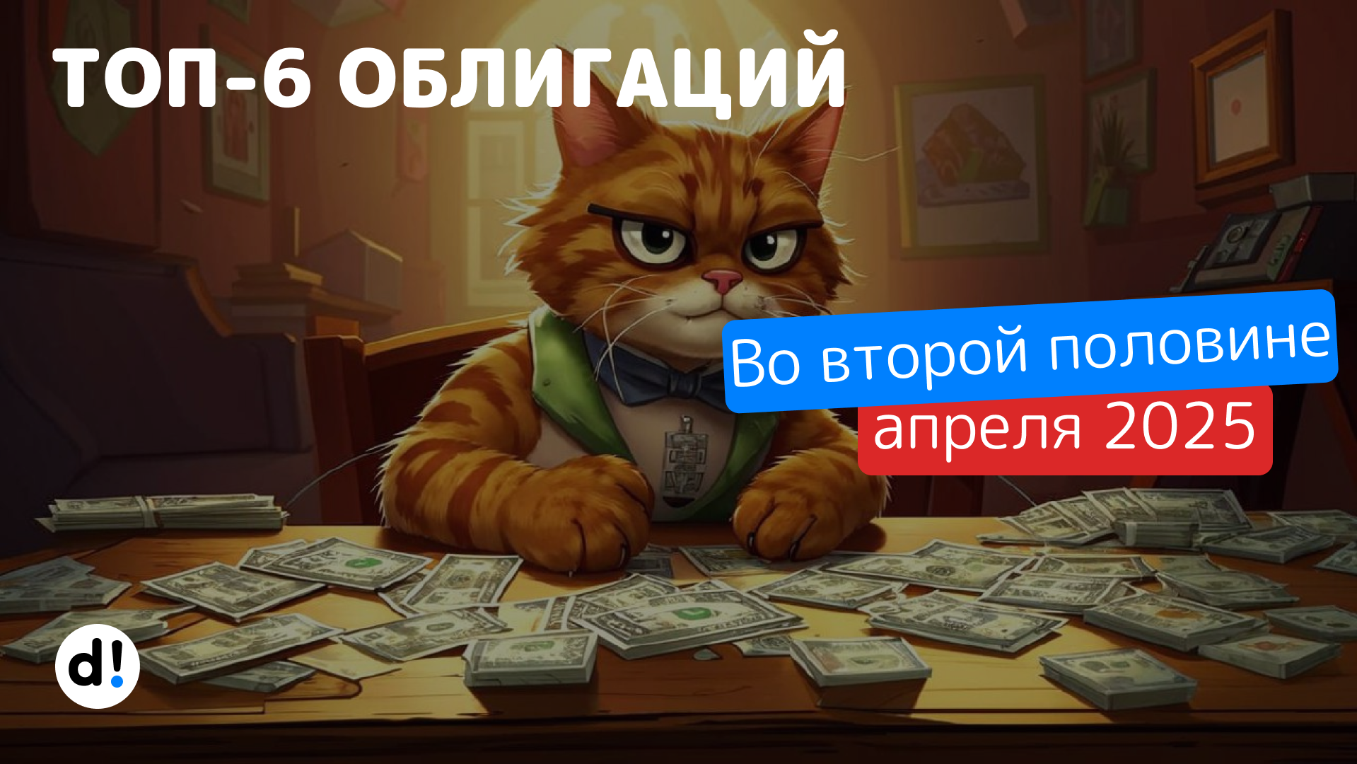 ТОП-6 облигаций во второй половине апреля 2025. Подборка на любой вкус и цвет