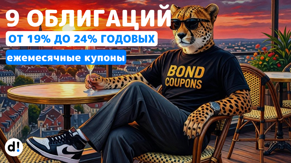 🚀 9 высокодоходных облигаций с ежемесячными купонами до 24% годовых
