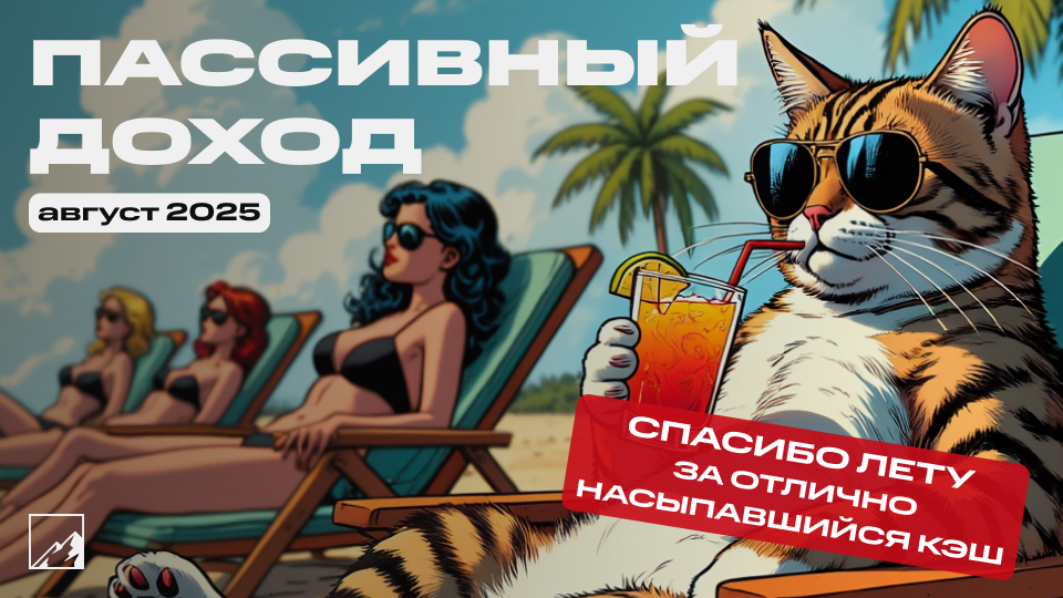 💰 Пассивный доход за август: получил 82 620 рублей. Больше, чем в июле!