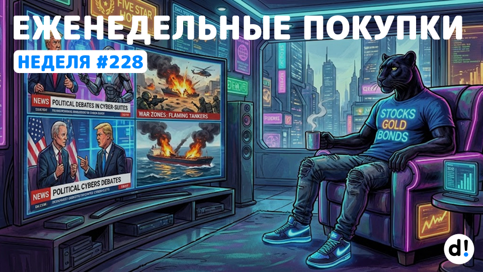 🚀 Очередная мощная закупка акций. Еженедельные инвестиции. Выпуск #228