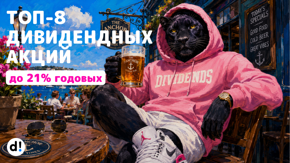 🔥 ТОП-8 дивидендных акций с дивидендами до 21% годовых от аналитиков Сбера