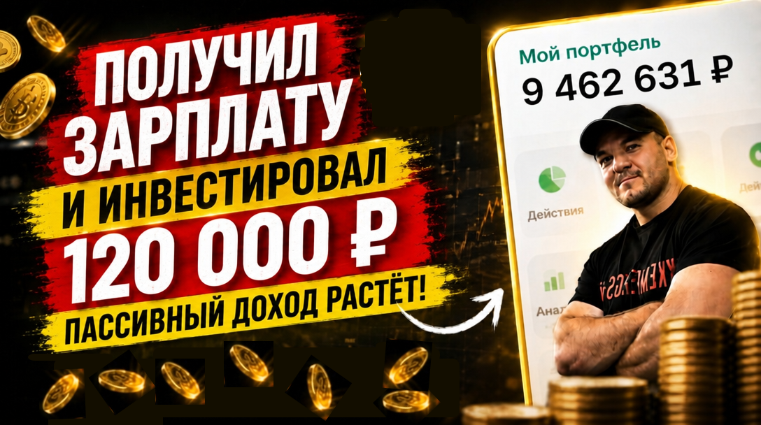 Получил зарплату и инвестировал 120 000 ₽. Показываю портфель.
