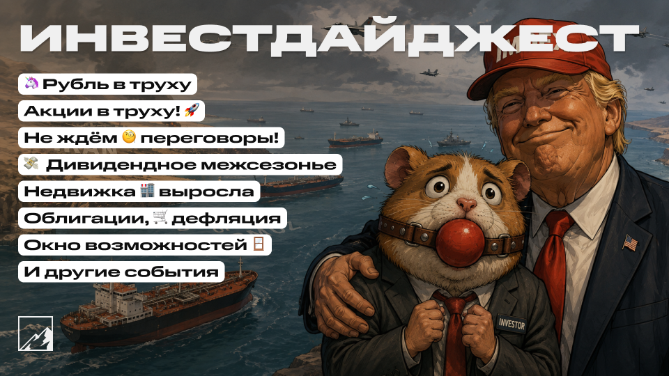 🚀 Рынок в труху! Рубль в труху! Новое окно возможностей!? Дефляция, эскалация, дивиденды и вот это вот всё. Воскресный инвестдайджест