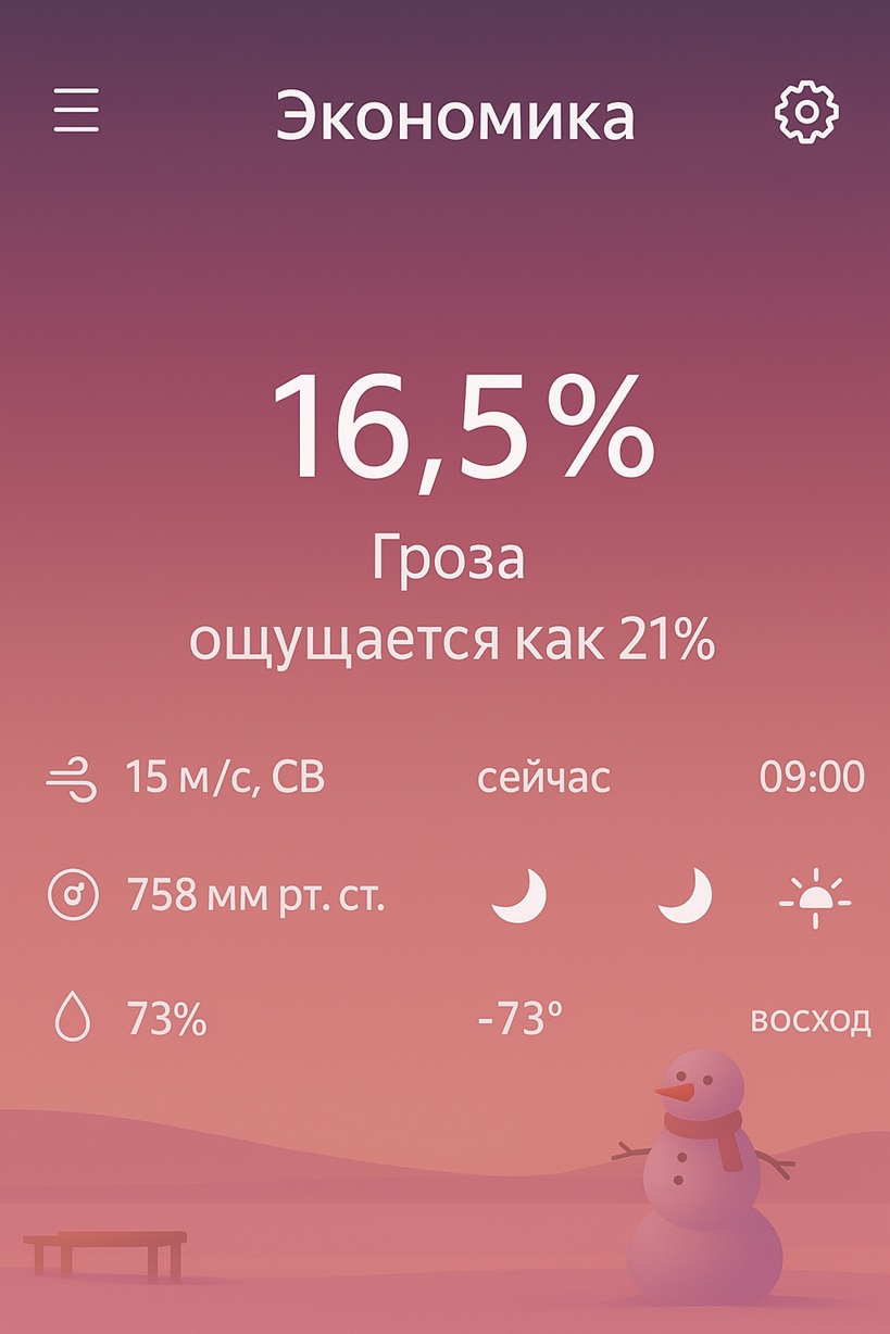 🌧Ключевая ставка 16,5% Ощущается как 21%👻