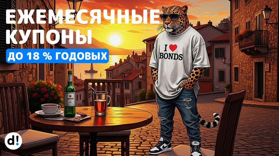 💰 6 надежных облигаций с ежемесячными купонами с доходностью от 15% до 18% для пассивного дохода