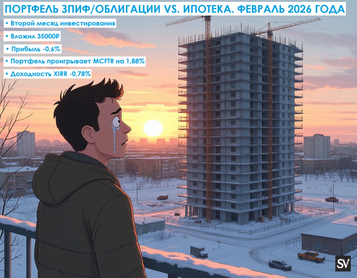 Портфель ЗПИФ/Облигации застройщиков vs. Арктическая ипотека. Февраль 2026 г.