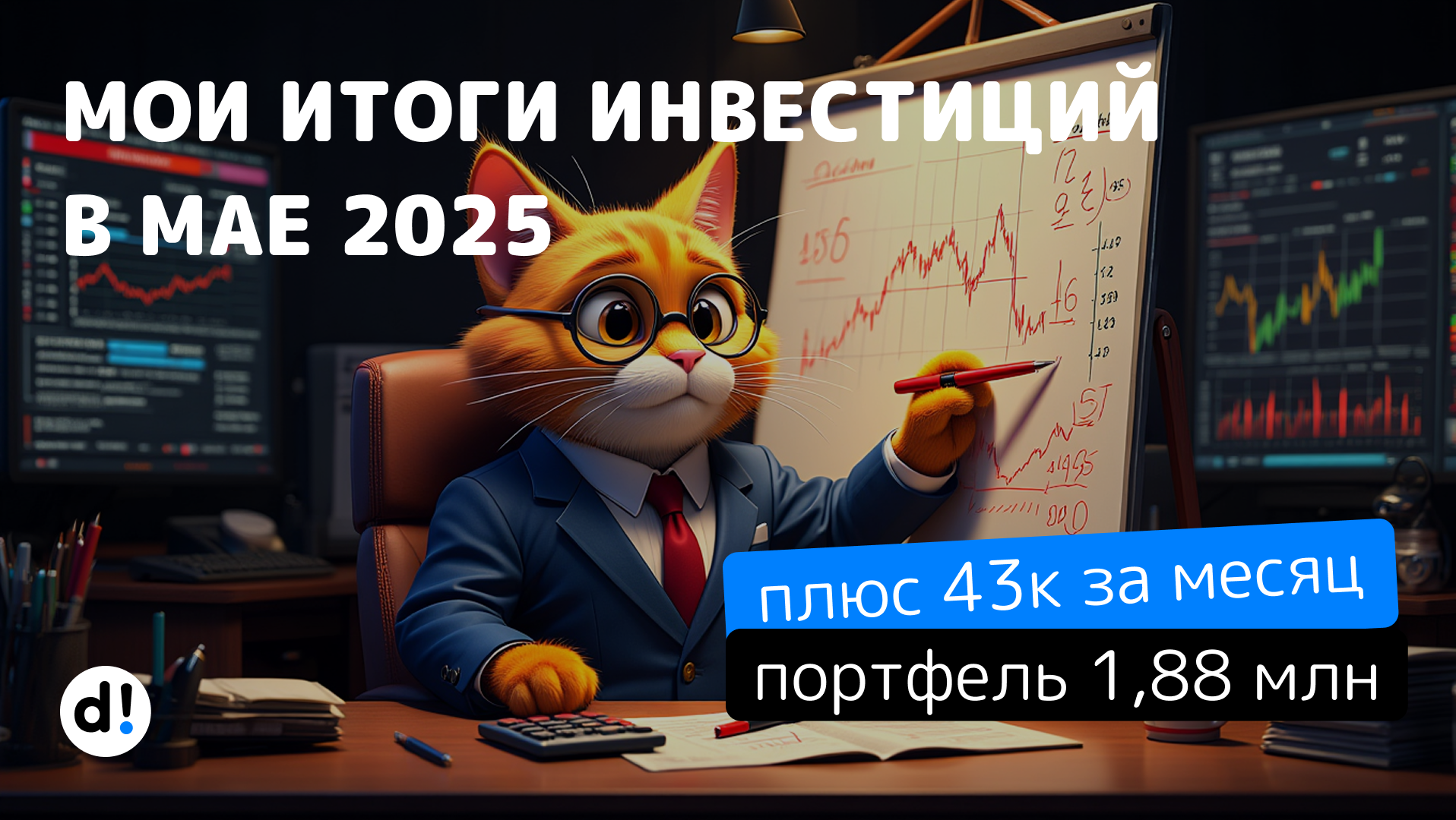 Инвестирую 3 года и 9 месяцев и вот, что из этого вышло. Итоги мая 2025 +43 000 ₽