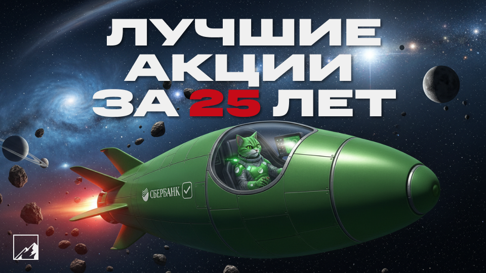 🏆 Акции Сбера — лучшие за 25 лет! Как можно было заработать 72 829%?