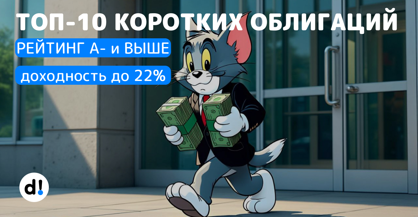 🔥10 коротких облигаций лучше вкладов с доходностью до 22% годовых