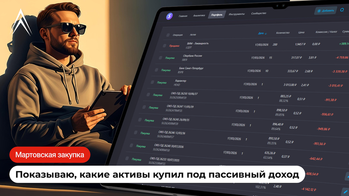Мартовская закупка под пассивный доход. Показываю, какие активы купил!
