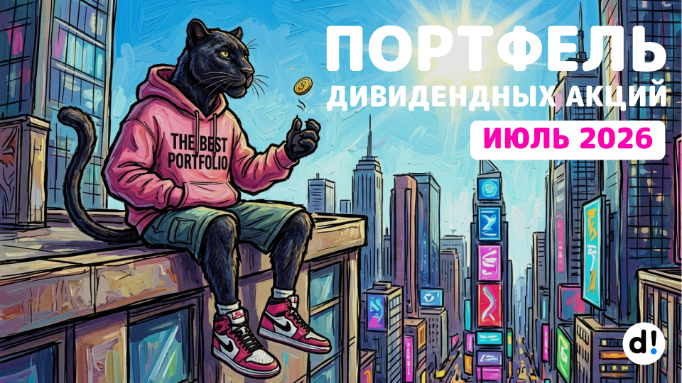💼 Показываю свой портфель дивидендных акций на 14 июля 2026 года. Общая сумма 2,104 млн ₽
