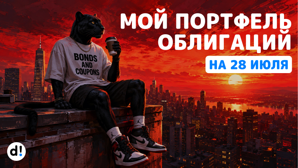 🔥 Формирую пассивный доход на купонах. Мой портфель облигаций на 28 июля 2026