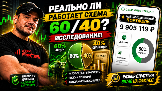Реально ли работает схема инвестирования 60/40? Исследование!
