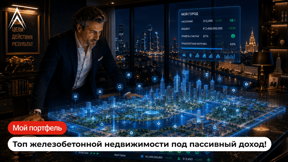 Портфель недвижимости под пассивный доход. Август