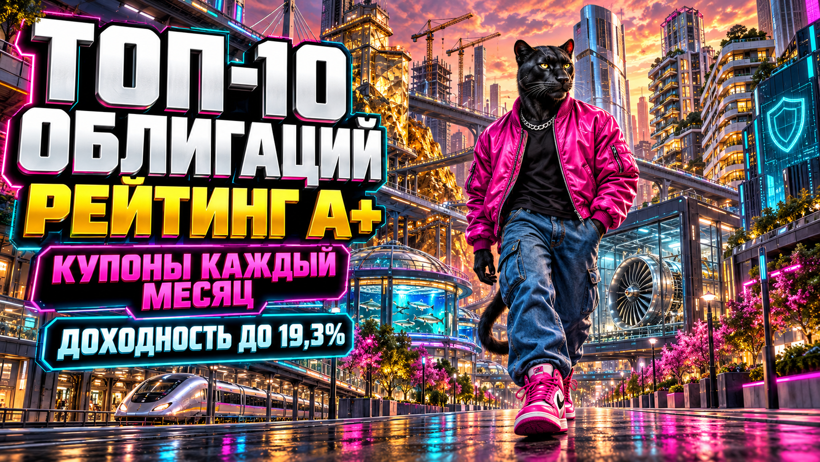 🔥 Топ-10 облигаций с рейтингом A+, ежемесячными купонами и доходностью до 19,3%