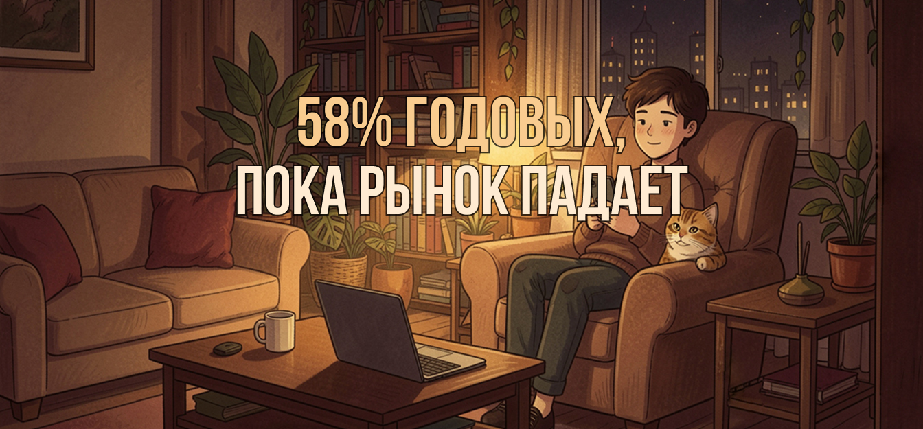 58% годовых, пока рынок падает. Как я это сделал без риска?
