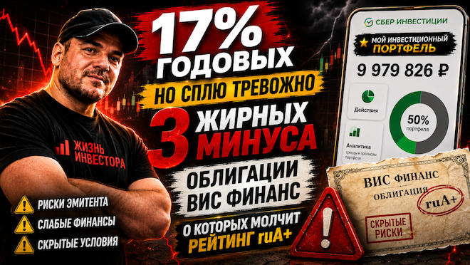 Получаю 17% годовых, но сплю тревожно: 3 жирных минуса облигации ВИС Финанс