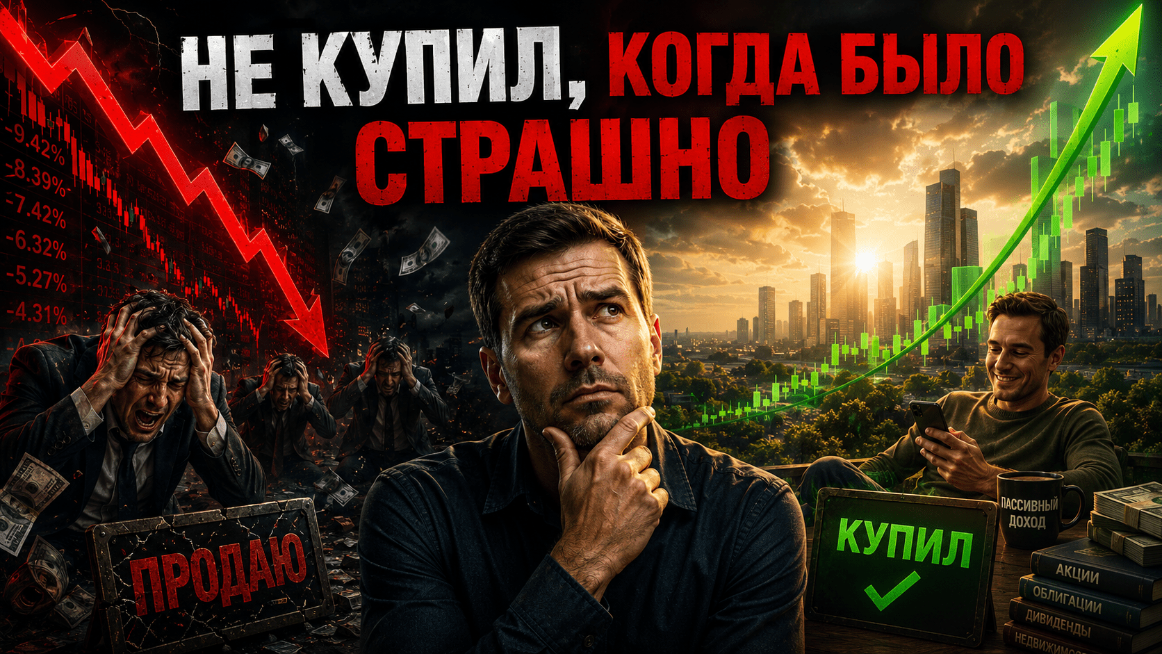 Самая дорогая ошибка инвестора — не купить, когда было 😱страшно