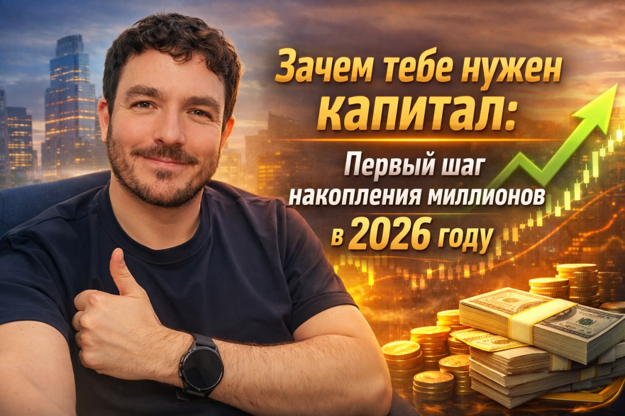 Зачем тебе нужен капитал: Первый шаг накопления миллионов в 2026 году