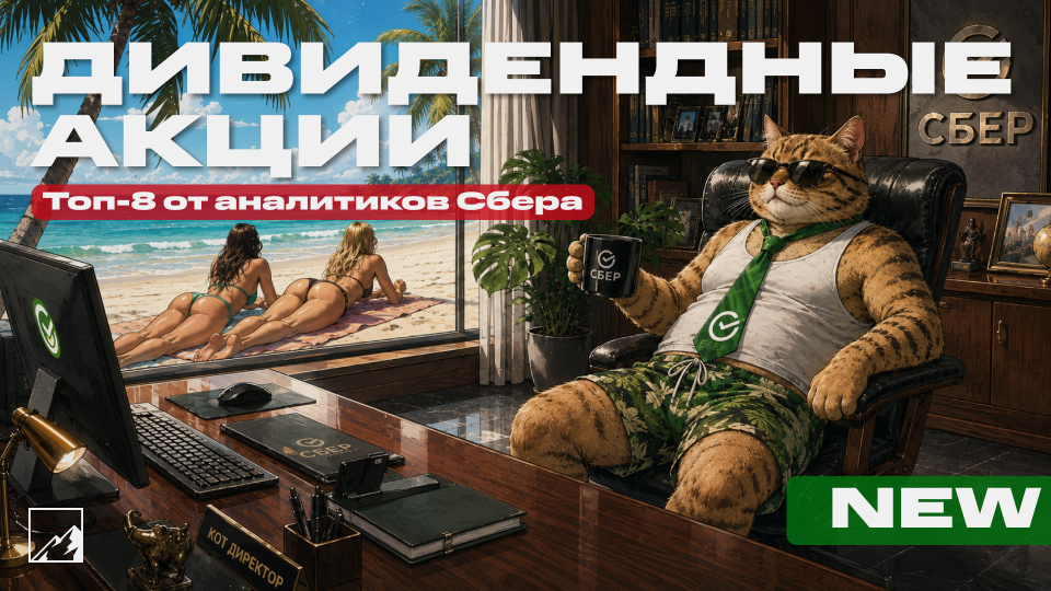 🚀 Топ-8 лучших дивидендных акций от Сбера. Самый свежий топ конца лета
