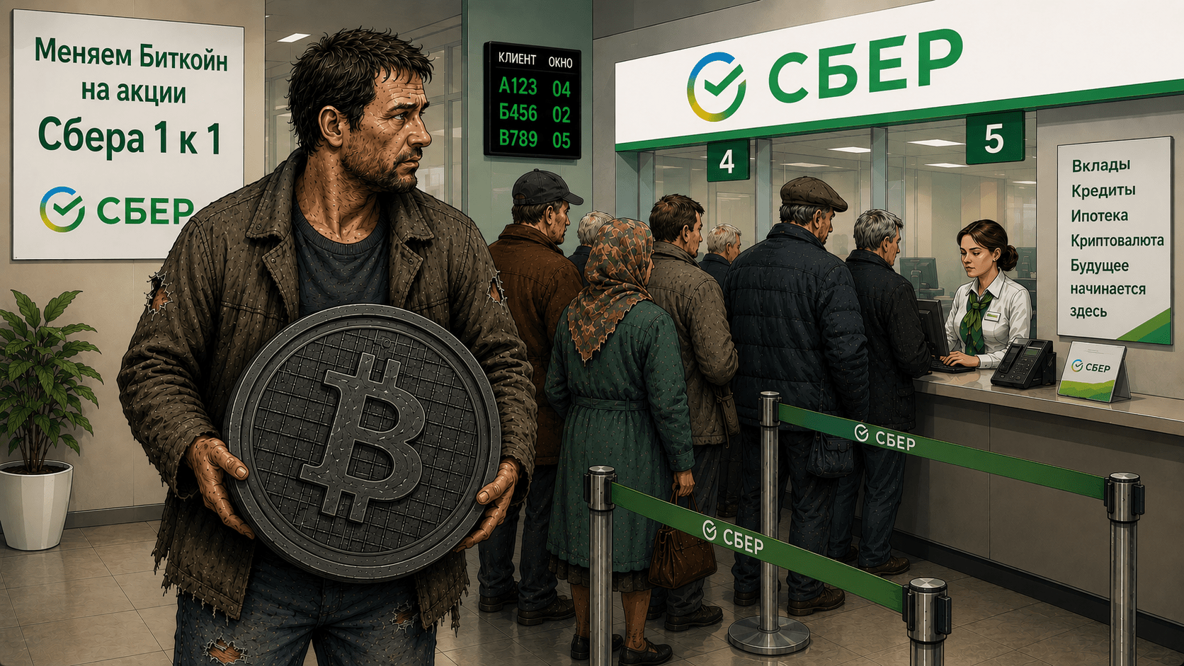 Биткоин на акции Сбера? В России готовят большое изменение для инвесторов
