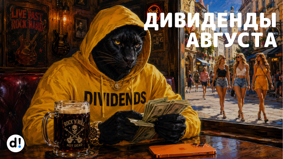 ⚡ Дивиденды августа 2026. Кто и сколько заплатит?