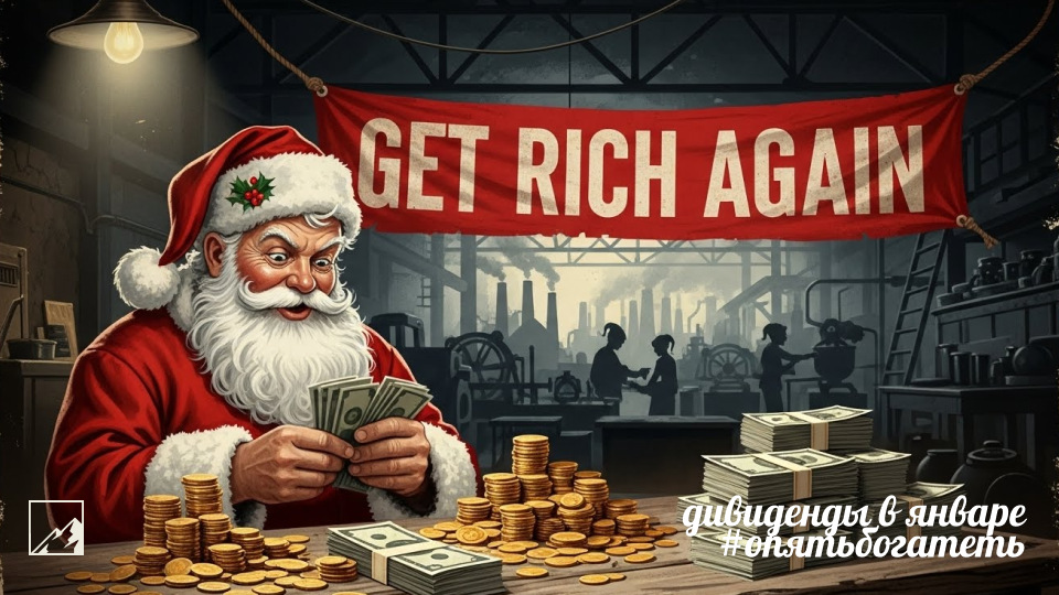 🎄 Дивиденды января. Ну вот, опять богатеть