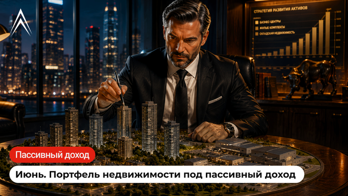 Портфель недвижимости под пассивный доход. Июнь