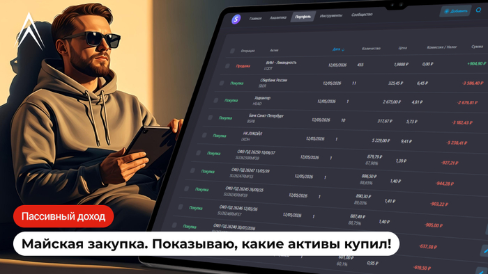 Майская закупка под пассивный доход. Показываю, какие активы купил!