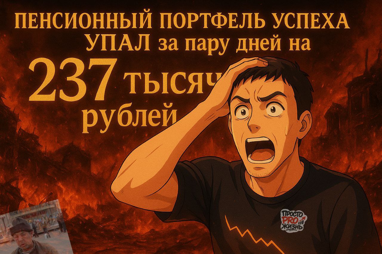 Пенсионный портфель успеха упал за пару дней на 237 тысяч рублей