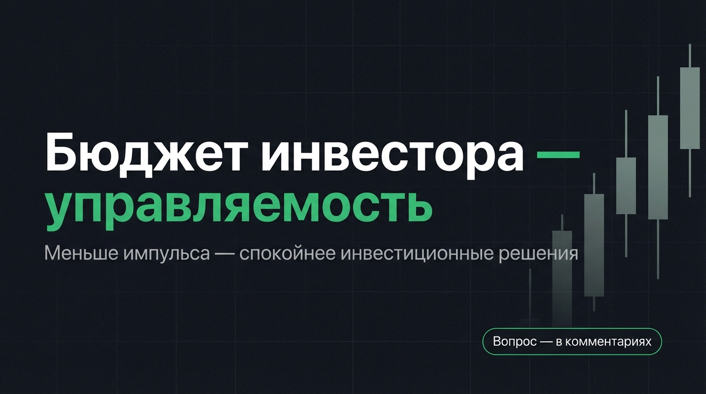 Инвестиции начинаются с бюджета