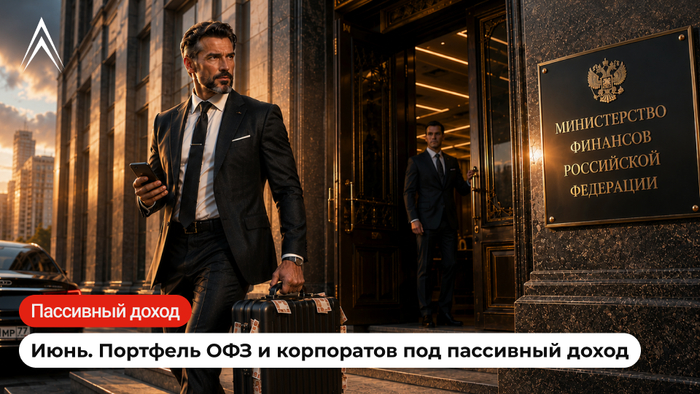 Портфель ОФЗ и корпоративных облигаций под пассивный доход. Июнь