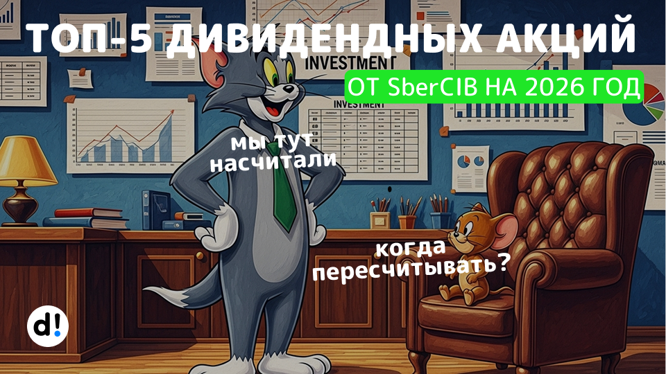 🔥 ТОП-5 дивидендных акций на 2026 год с доходностью от 15% до 21% от SberCIB