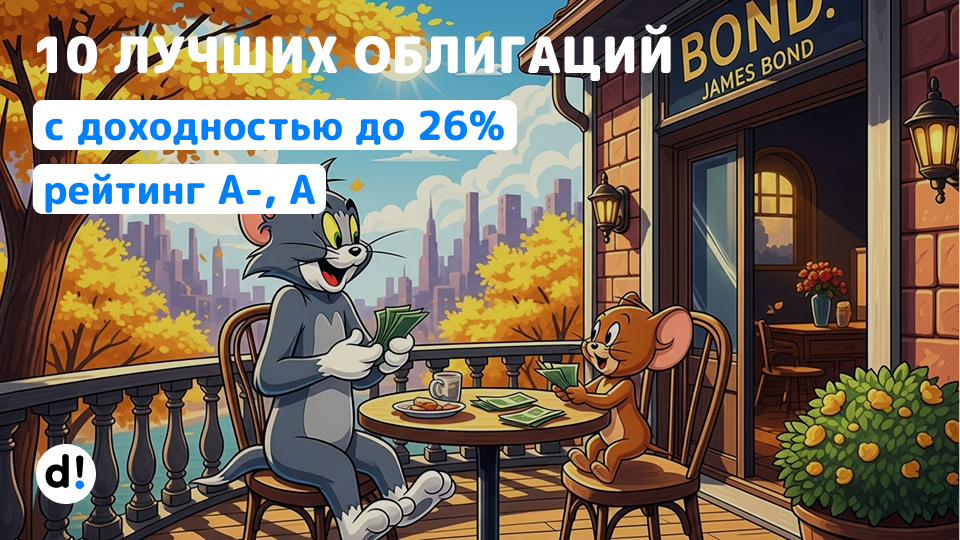 🔥 10 лучших облигаций с самой высокой доходностью от 20% до 26%. Рейтинг А- и выше