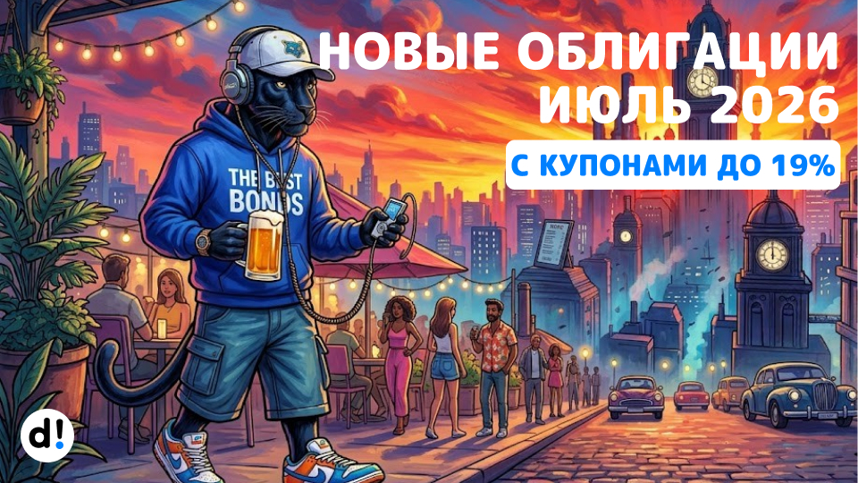 🚀 5 новых облигаций июля 2026 с купонами до 19% годовых