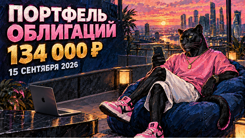 🔥 Формирую пассивный доход на купонах. Мой портфель облигаций на 15 сентября 2026 года.