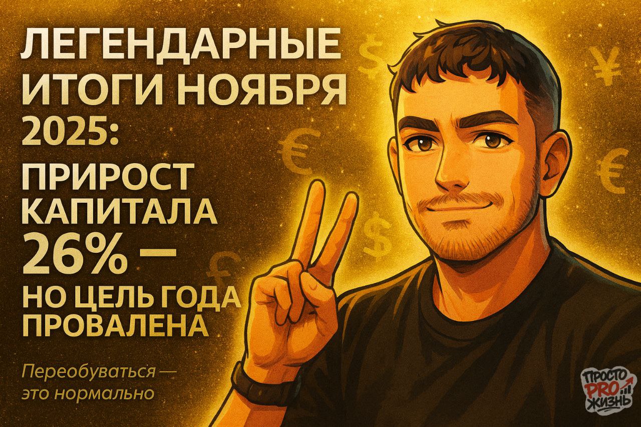 Легендарные итоги ноября 2025: Прирост капитала 26% — но цель года провалена
