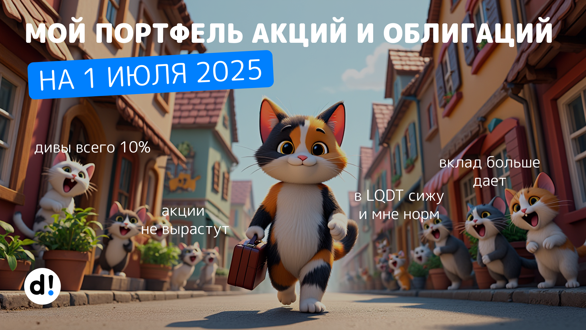 Мой портфель акций и облигаций на 1 июля 2025 года и пассивный доход, который с него получаю