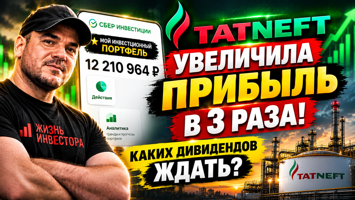 Татнефть: увеличила прибыль в 3 раза! Каких дивидендов ждать?