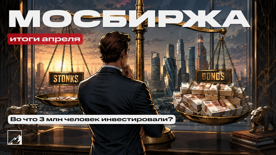 🚀 Облигации под пассивный доход выбирают чаще, чем акции! Что 3 миллиона инвесторов в апреле нахомячили?