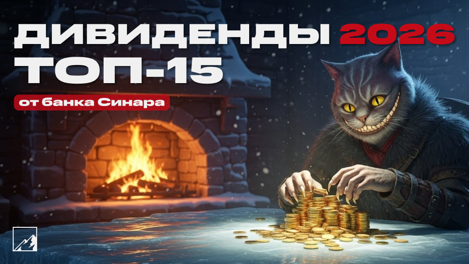 😻 Самые большие дивиденды в 2026 году. Топ-15 от банка Синара